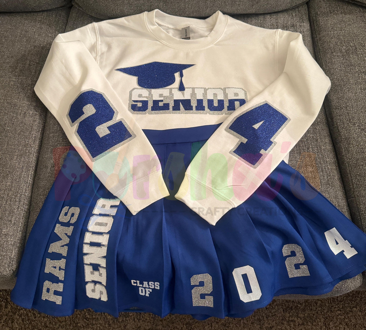 Senior Sweatshirt and Skirt Set