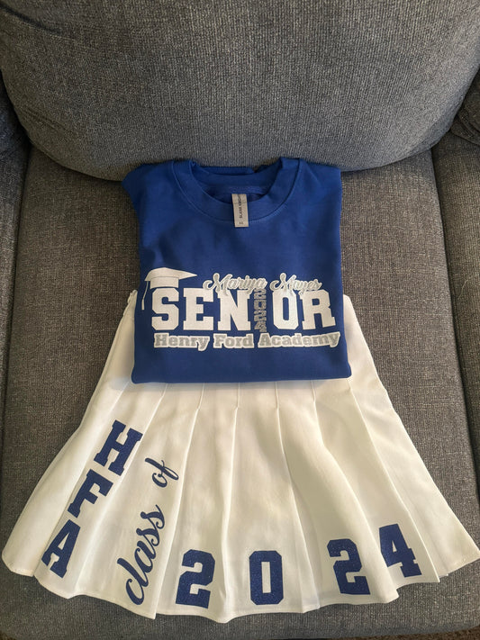 Senior Sweatshirt and Skirt Set