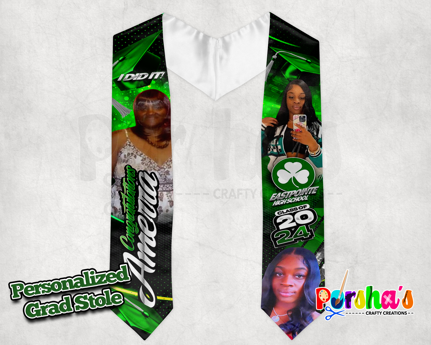 Personalized Graduation Stole