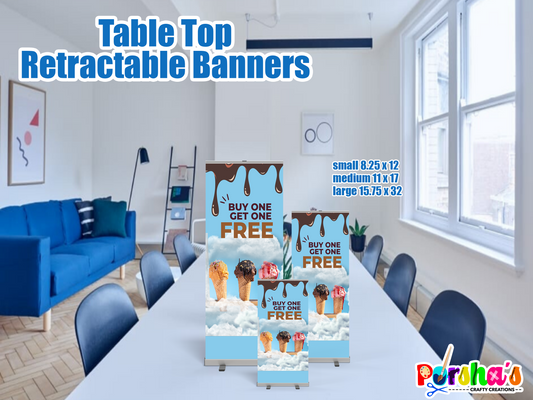 Table Top Retractable Banners